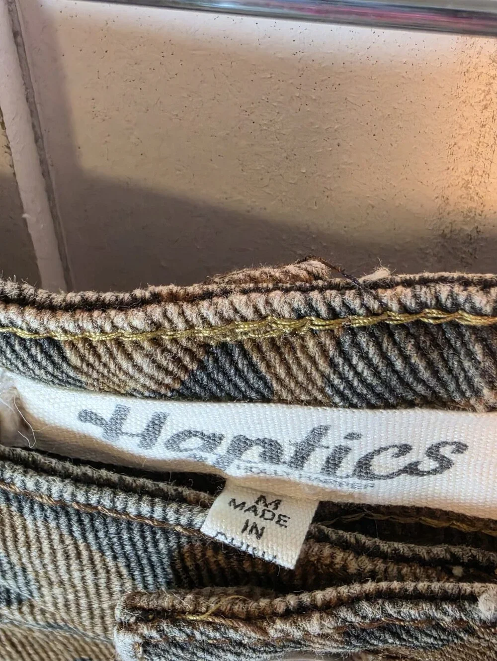 Haptics Leopard Print Drawstring Barrel Jeans